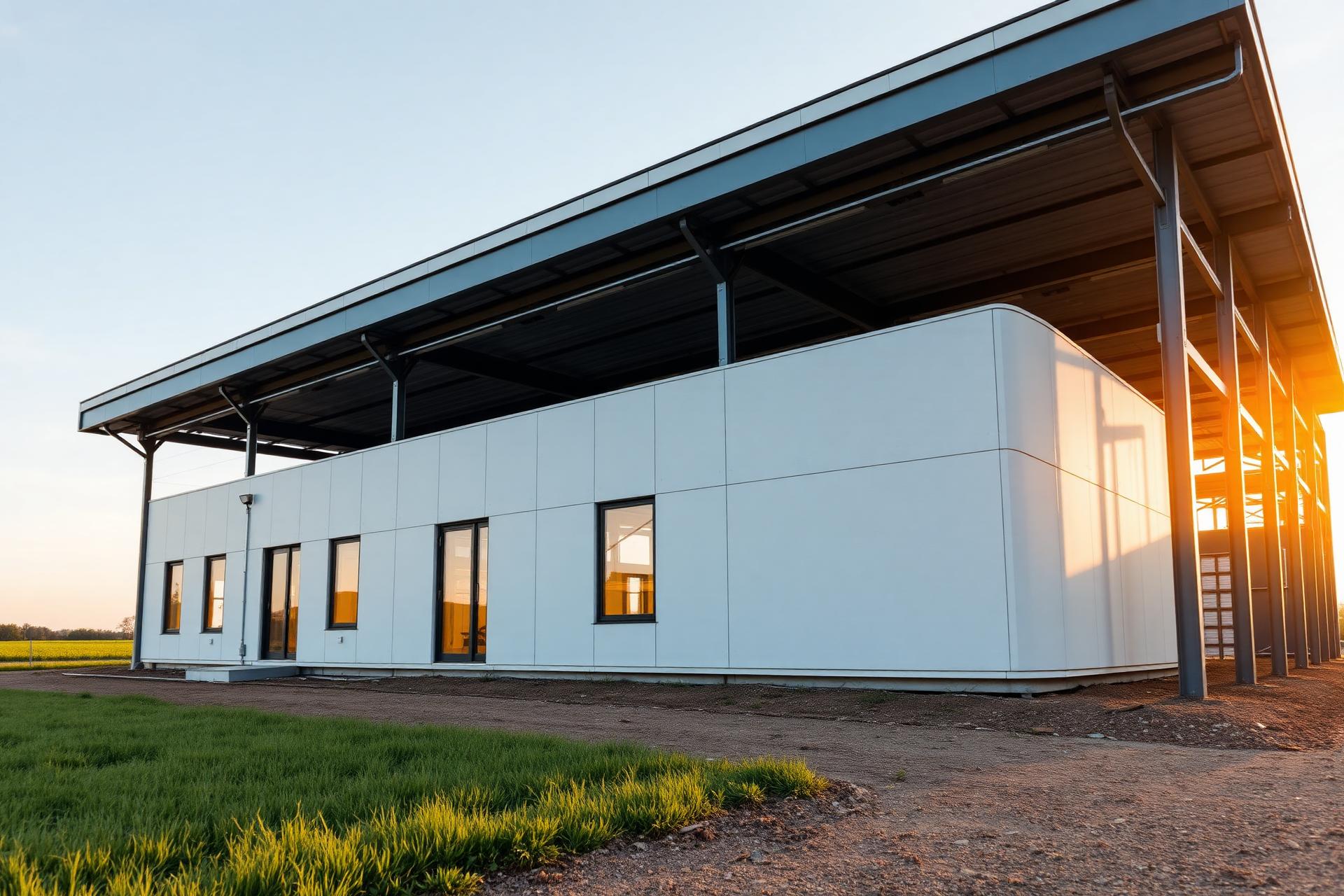 Bâtiment modulaire préfabriqué installé en France